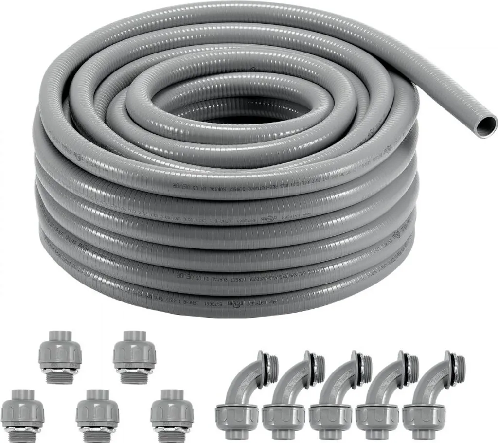 Tuyau ondulé isolant 25,4 mm : protégez vos câbles de jardin sur 30,5 m