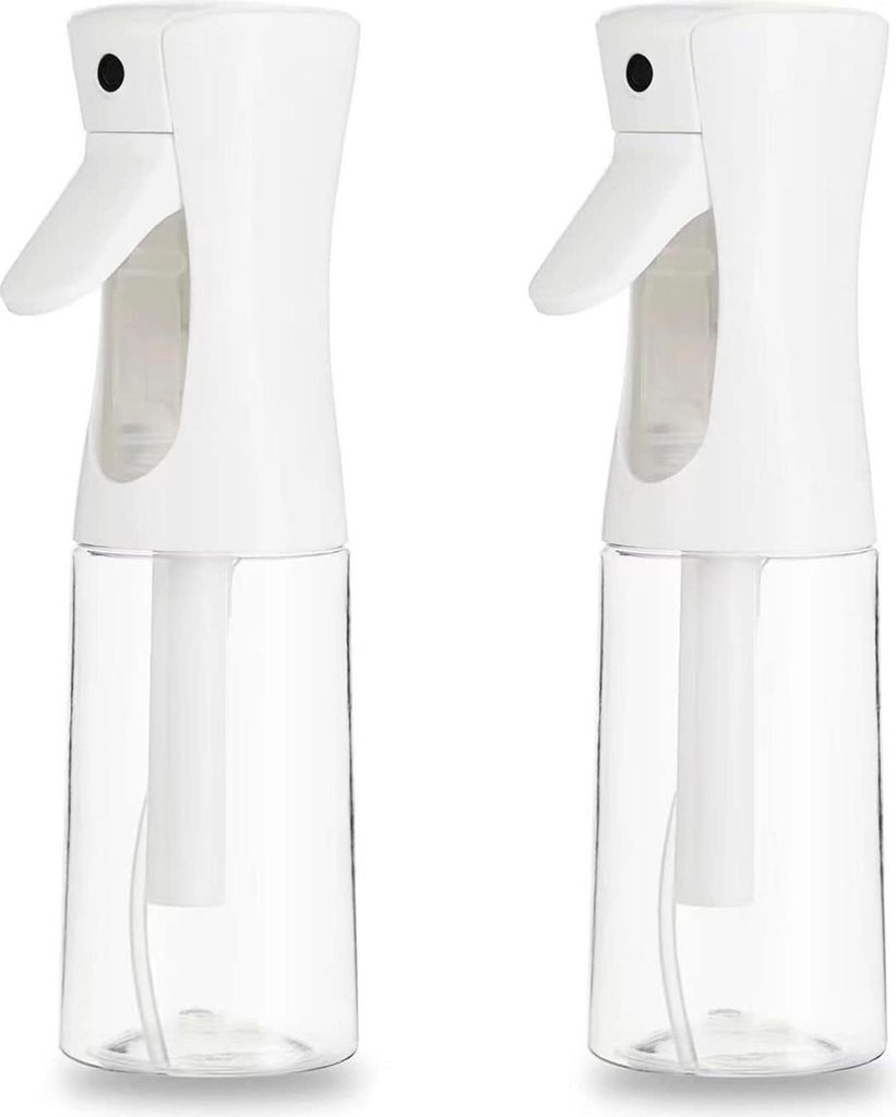 2 x Haarspray-Flaschen, kontinuierlicher Nebel, nachfüllbar, Kunststoff, feine Sprühflasche für Haarstyling, Pflanzen, Reinigung, Nebel und Haut...