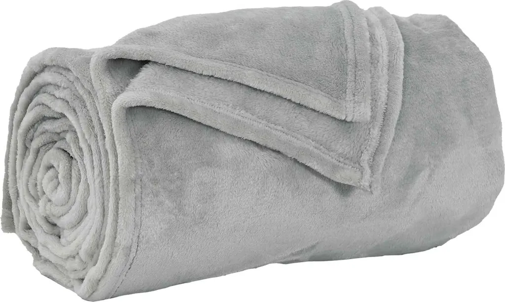 vidaXL Coperte 6 pezzi grigio 130 x 150 cm in pile - 4