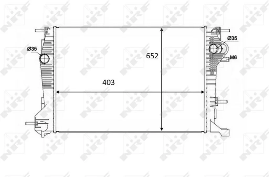 Radiateur de refroidissement pour Renault Scenic III et Grand Scenic