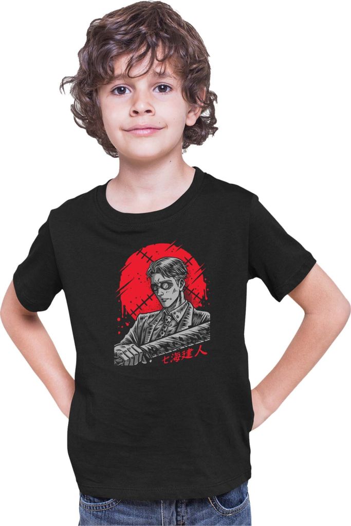 Kinder T-Shirt Japan Anime Manga Jujutsu Anime Manga Kaisen Kaisen Kento Nanami Kento Nanami, 12-13 Jahr - 152 / Schwarz