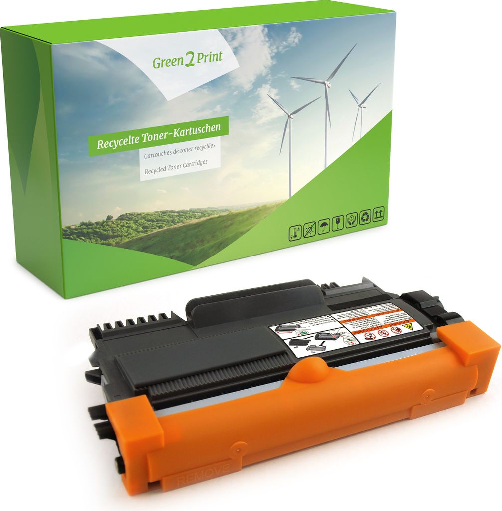 Green2Print Toner schwarz 2600 Seiten ersetzt Brother TN-2220 passend für Brother DCP7060D, DCP7065DN, DCP7070DW, FAX2840, FAX2845, FAX2940, HL224...