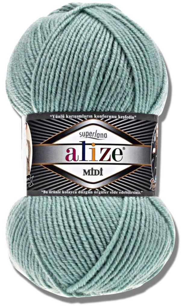 Alize 1x 100g Superlana Midi Wolle, Uni, Häkeln, Stricken (463)