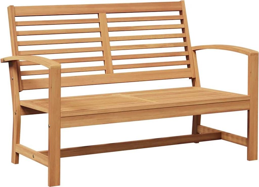 SYFAX Gartenbank Natur 110 x 64 x 76.5 cm Teak-Massivholz