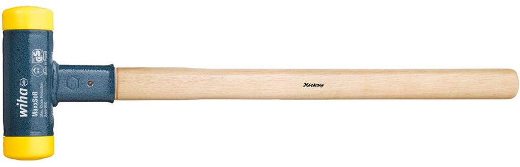 Wiha Premium Schonhammer rückschlagfrei mit Hickory Holzstiel 30mm
