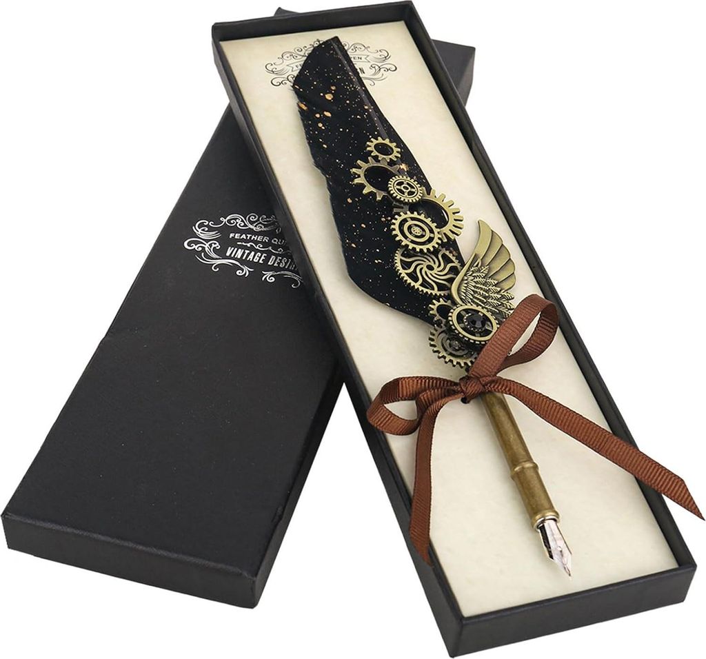 Schreibfeder Dip Pen Set - Kinderfeder - Kalligraphie Stift - Handgemachter Dip Pen - Kalligraphie Geschenkset für Schrein