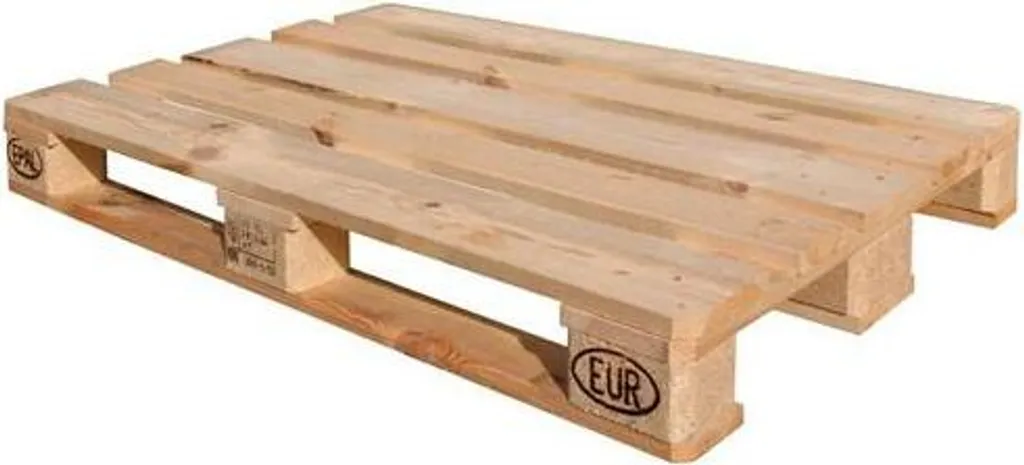 Palette Europe standard EPAL en bois brun 120x80cm pour stockage lourd