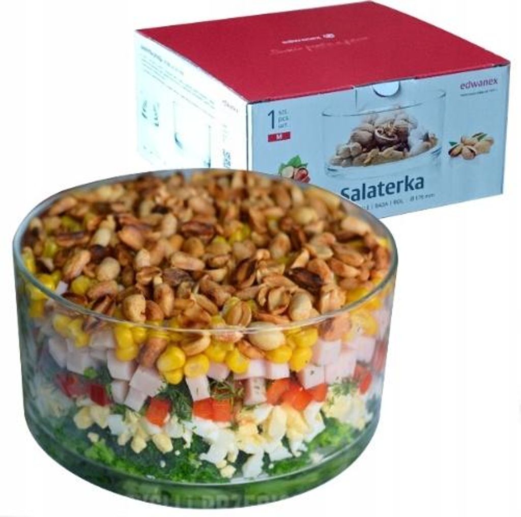 Glas Salatschüssel Simple 17 cm Schüssel Schichtsalat Produktbild 