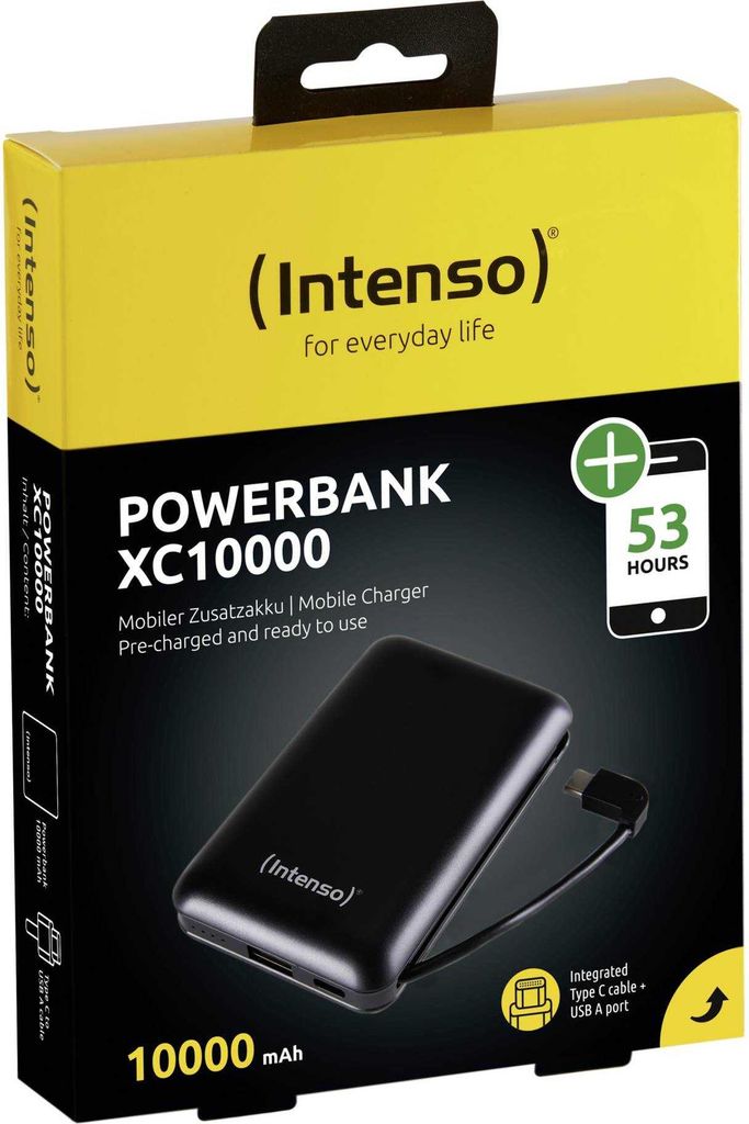 Intenso Powerbank XC 10000 10.000mAh Schwarz Produktbild 