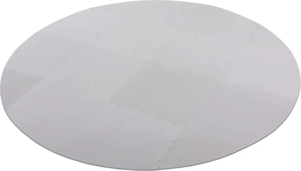 Dalle de sol pour spa et jacuzzi rond Ø 196 cm isolante en mousse grise
