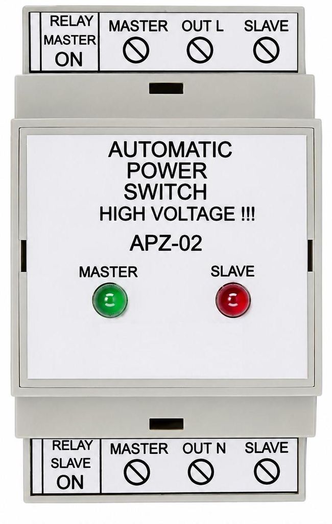 Automatischer Notstromumschalter 230V 16A mit Hilfskontakt, Produktbild 