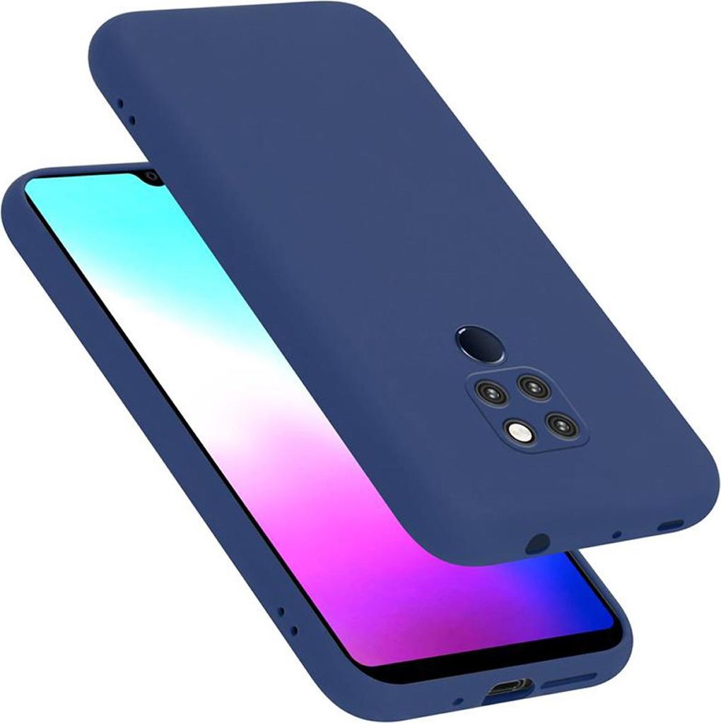 Cadorabo Schutzhülle für Huawei MATE 20 Hülle in Blau Handyhülle Case Cover TPU Etui