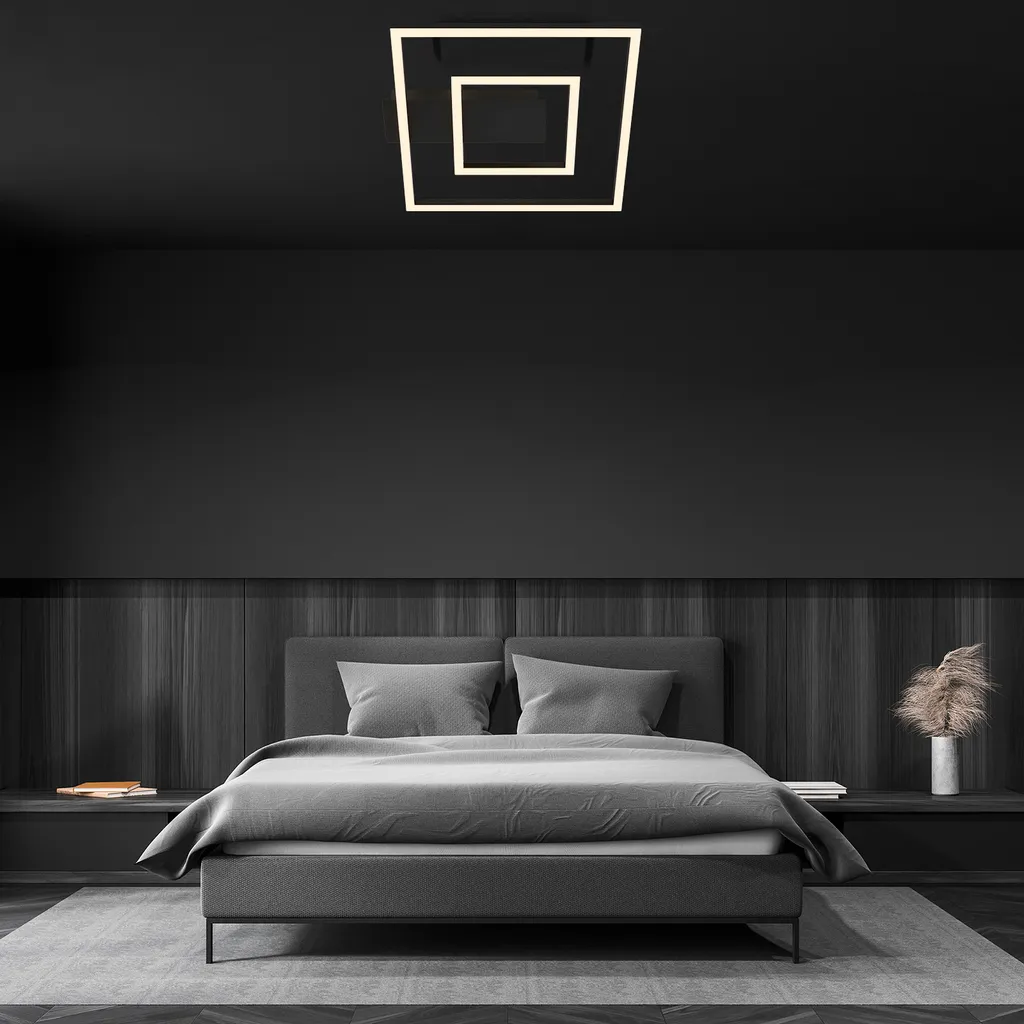 Lampada da soffitto a LED, nera, LED/22W - 4