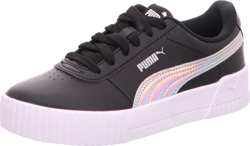 Puma Mädchen-Sneaker Carina Rainbow Jr Schwarz, Farbe:schwarz, UK Größe:41/2