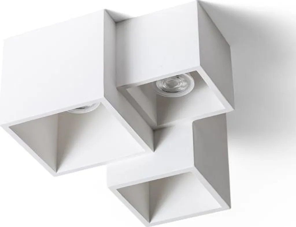 Plafonnier JACK III enduit pour plafond 230V avec 3 spots LED GU10 5W