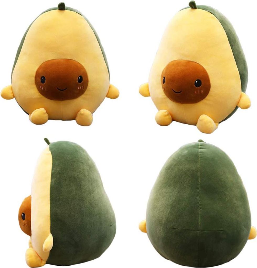 Süßes Avocado-Plüschtier, weiches Fruchtkissen, gefülltes Cartoon-Sofakissen, Kinder-Mädchen-Geburtstagsgeschenke