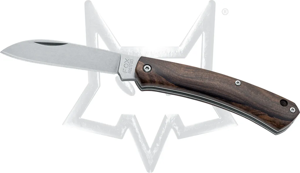 Couteau FOX Nauta Ziricote Lame Finition Lavée 420C Style Traditionnel