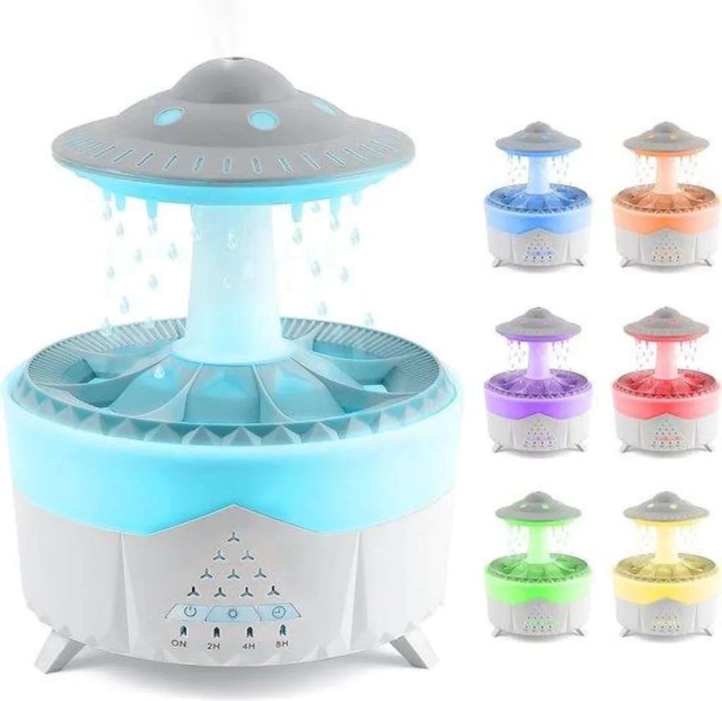 Humidificateur de bureau silencieux LED pour chambre et salon calme