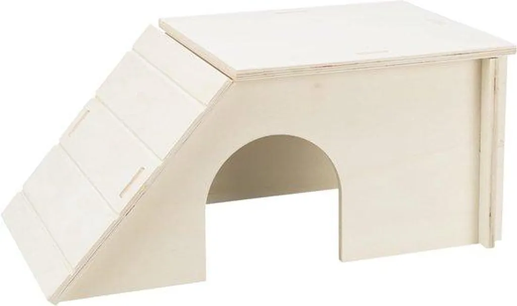 Abri en Bois pour Rongeurs et Lapins - Cabane à Emboîter sans Accessoires