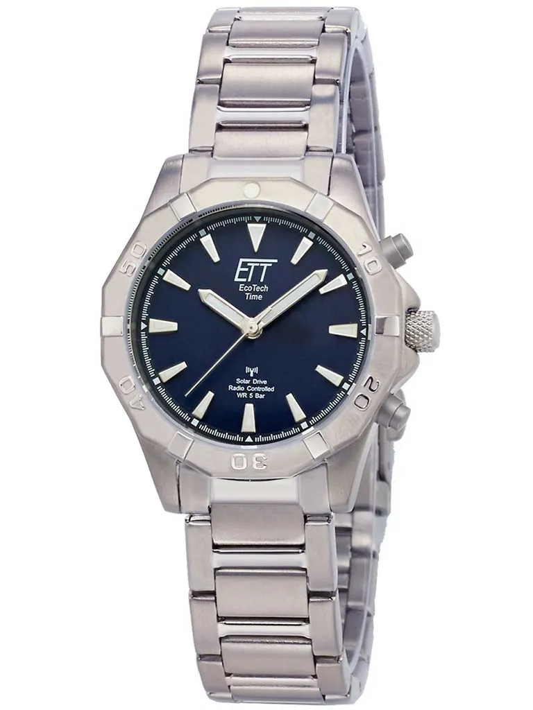 Montre Femme Radio-pilotée Solaire avec Bracelet Argenté Ajustable
