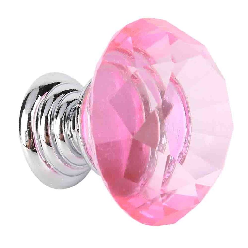 Türknöpfe,Rosa Kristallknopf,Kristallglasknöpfe,Rosa Knöpfe,Rosa Kristalltürknöpfe,Griffknopf