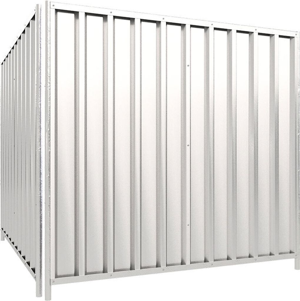 Schake Mobilzaun Trapez 2,2x2m mit Stahlblechfüllung, rot-weiß