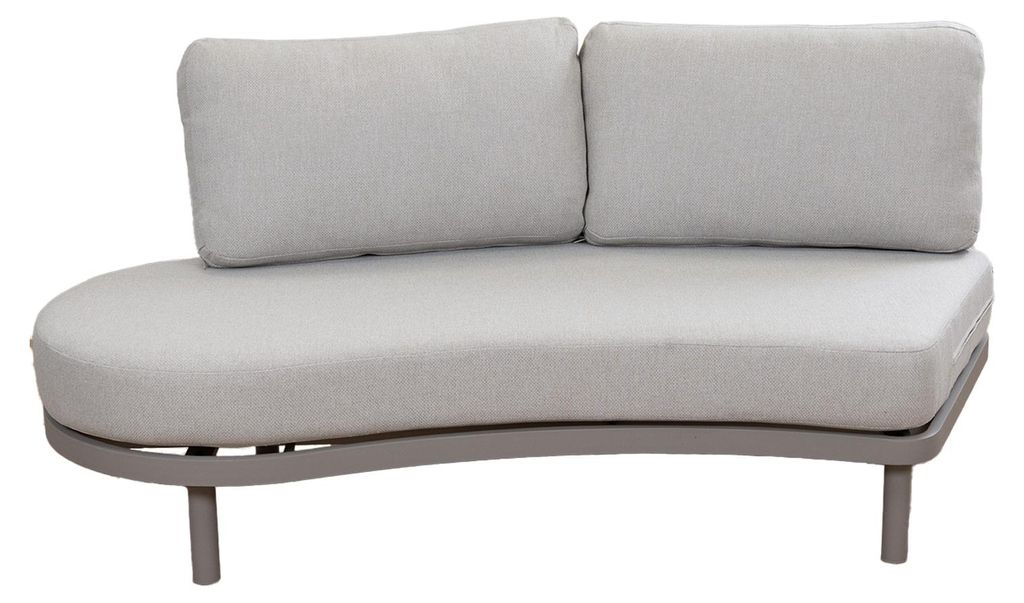 Organisches Loungesofa Sofaelement rechts Bari | Beige | Camel/Sake