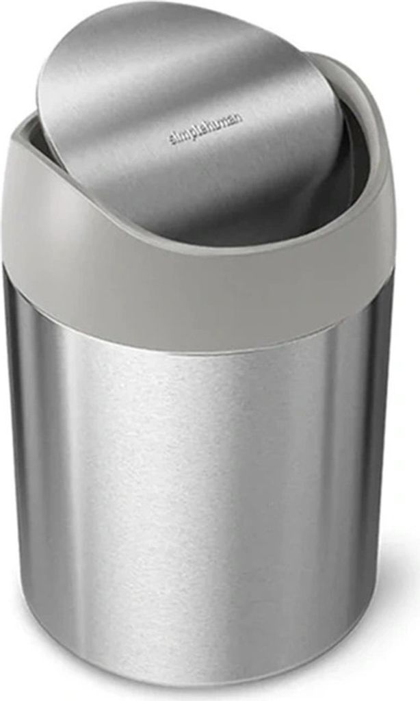 Simplehuman Mini-Abfalleimer 1,5l gebürstet