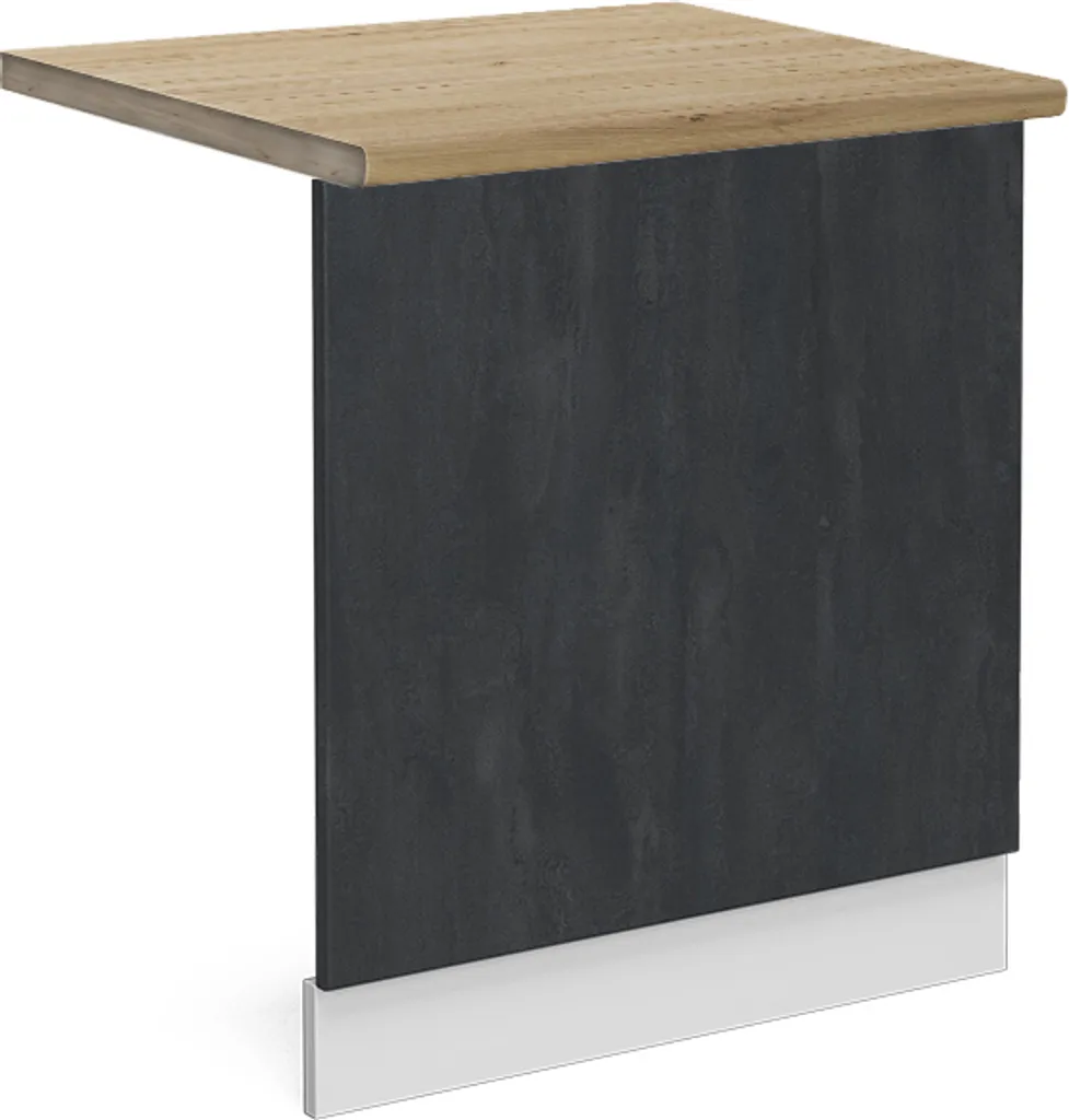 Vicco Pannello frontale R-Line, 60 cm PT Rovere, Calcestruzzo nero/Bianco