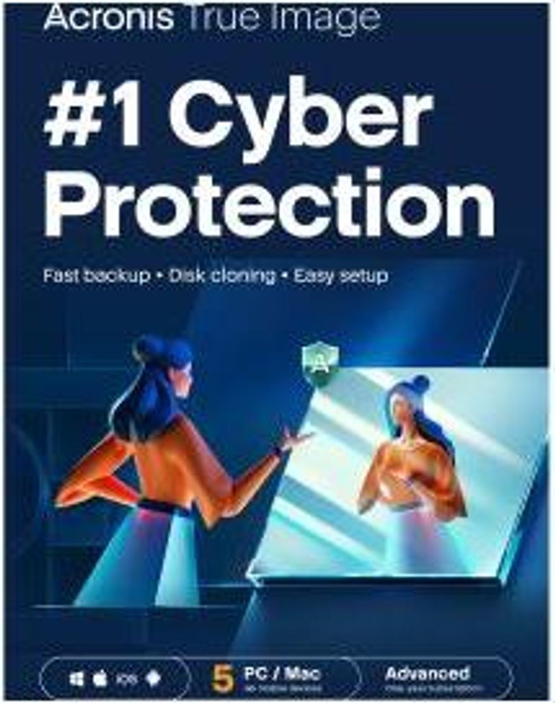 Acronis True Image Advanced - 5 Computers + 500 GB Acronis Cloud Storage - 1 year Subscription - ESD-DownloadESD