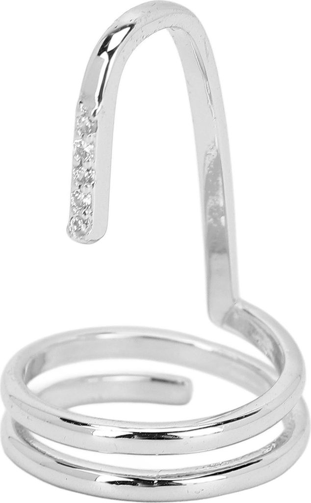 Dekorative Nagel Ring Mode Fingerspitze Schmuck Nail Art Ring Damen tragen Nagel ZubehörPlatin