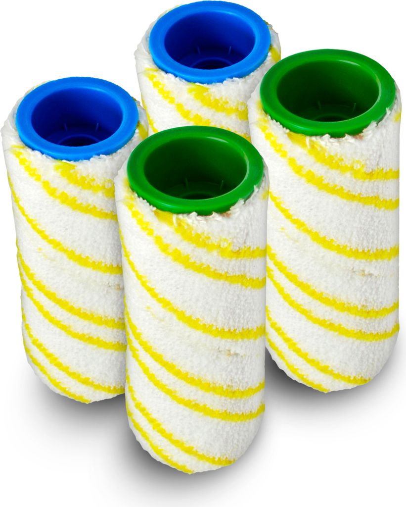 Set Di 2 Rulli In Microfibra Ricambio Per Kärcher FC5, FC7, FC3, FC3D – Lavabili A 60°, Per Pavimenti Duri
