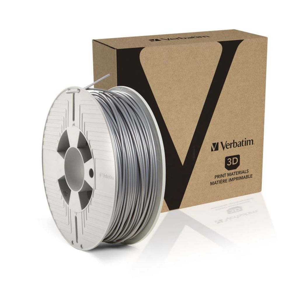 Verbatim 3D Printer Filament PLA 2,85 mm 1 kg silver/metal grey