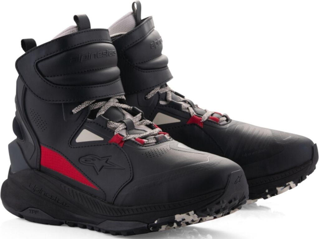 Alpinestars Speedstreet Motorrad Schuhe, schwarz/rot, 10.5