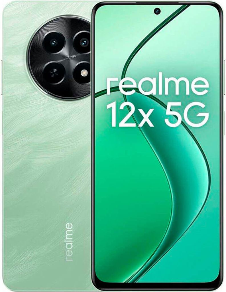 REALME realme 12x 5G 16,9 cm (6,67") Dual SIM Android 14 USB Typ-C 6 GB 128 GB 5000 mAh Grün
