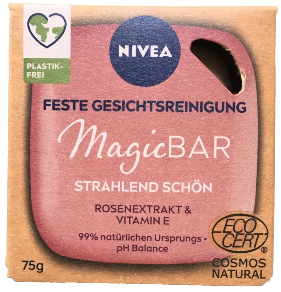 Nivea MagicBar Feste Gesichtsreinigung Rosenextrakt und Vitamin E 75g