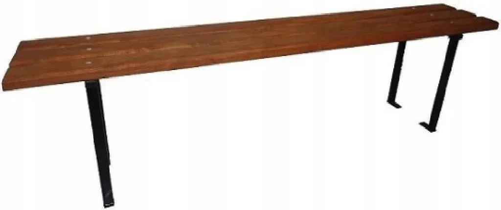 Banc de jardin durable contre intempéries bois et acier