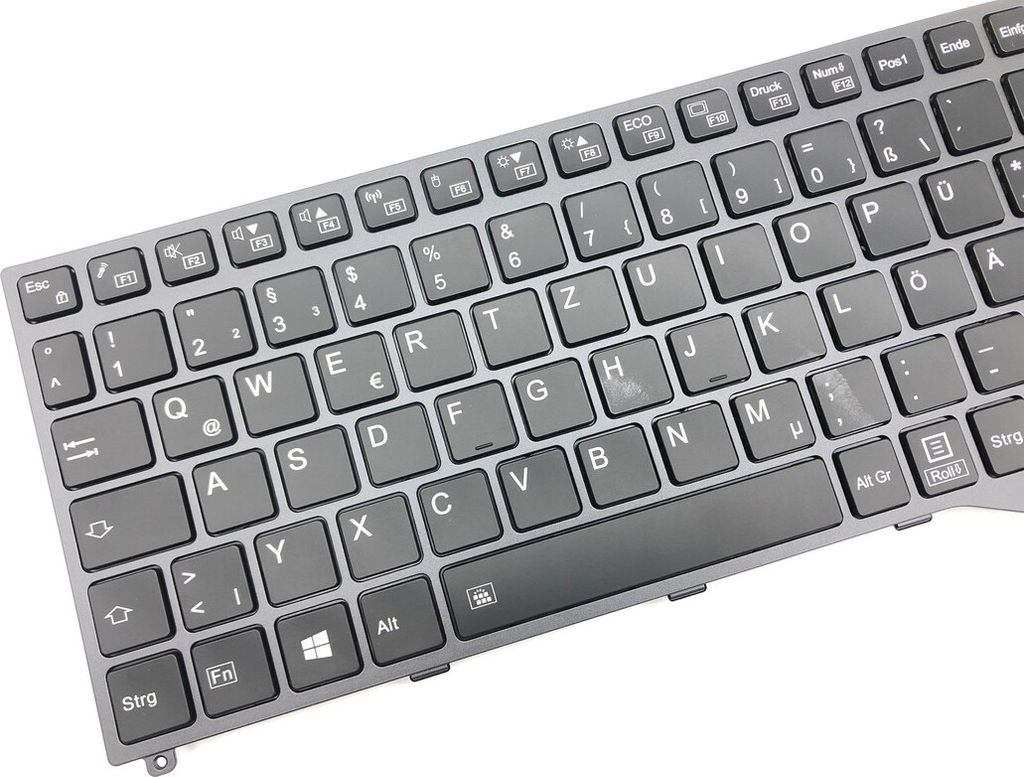 DEUTSCHE - Tastatur mit Rahmen,Beleuchtung kompatibel für FUJITSU LifeBook E558 VFY:E5580MP581DEUTSCHE