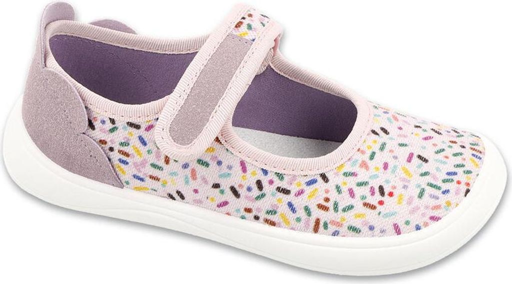 Befado Barefoot 143X001 Hausschuhe rosa flexi