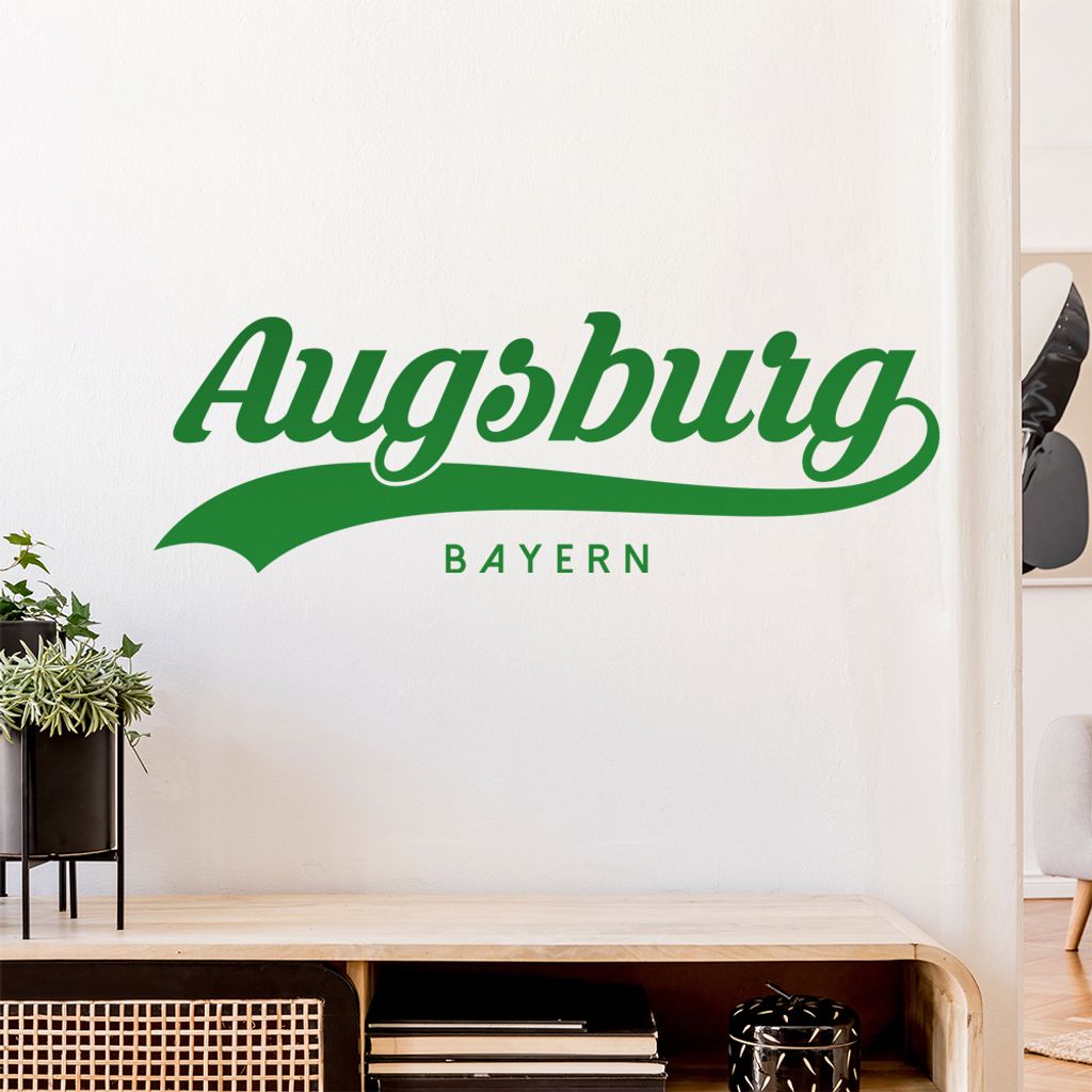 Augsburg Bayern Wandtattoo Wandaufkleber Wall Sticker - Dekoration, Küche, Wohnzimmer, Schlafzimmer, Badezimmer