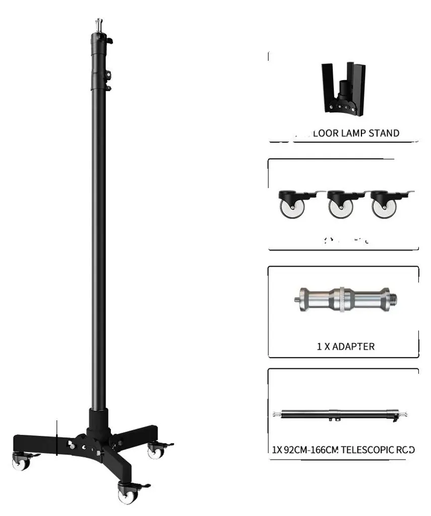 Support trépied télescopique 183 cm en inox - Accessoire polyvalent