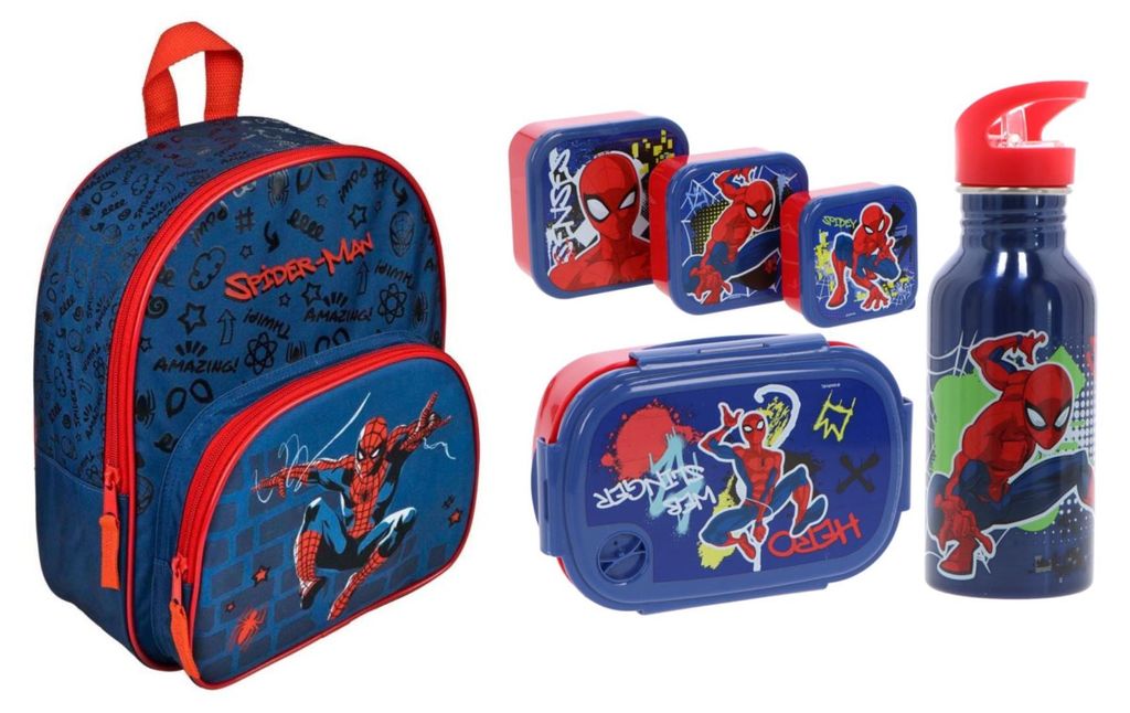 Ensemble scolaire Spiderman : sac à dos et sac à lunch Image du produit 