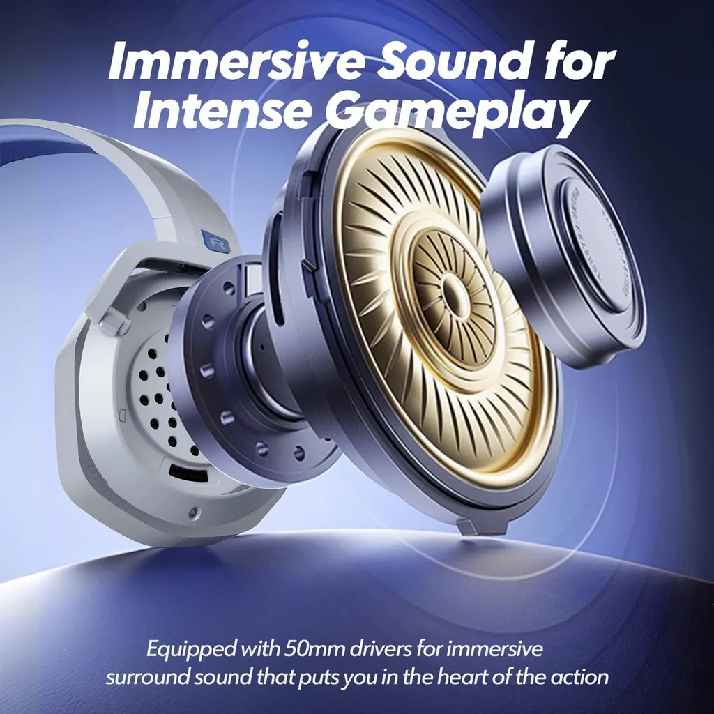 G06 Cuffie Wireless Gaming: Comfort e Potenza per PS5 e Switch - 6