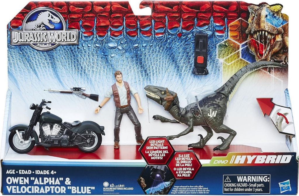 Hasbro - Jurský svět Dino hybrid Owen, Alpha a Velociraptor Obrázek produktu 