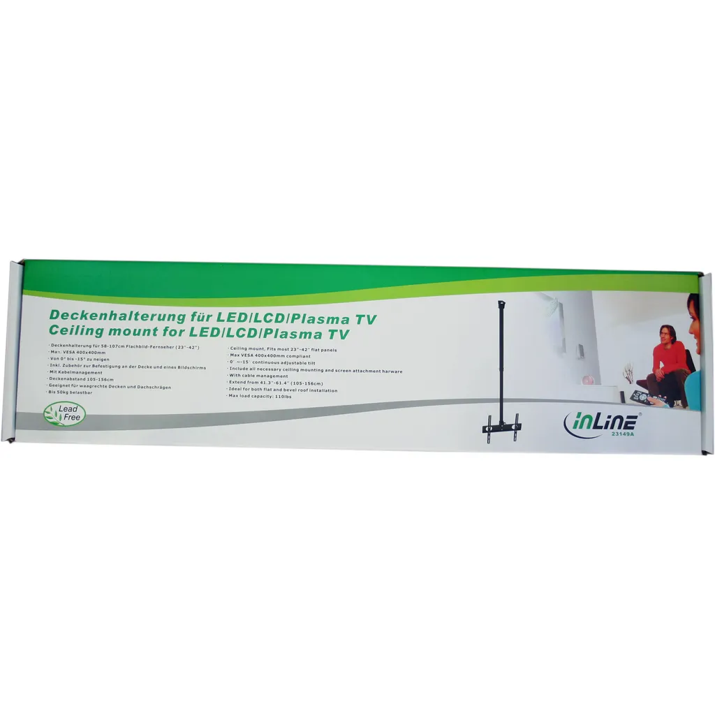 Supporto TV Soffitto InLine 23149A: Ideale per Bar, Ristoranti e Sale - 5