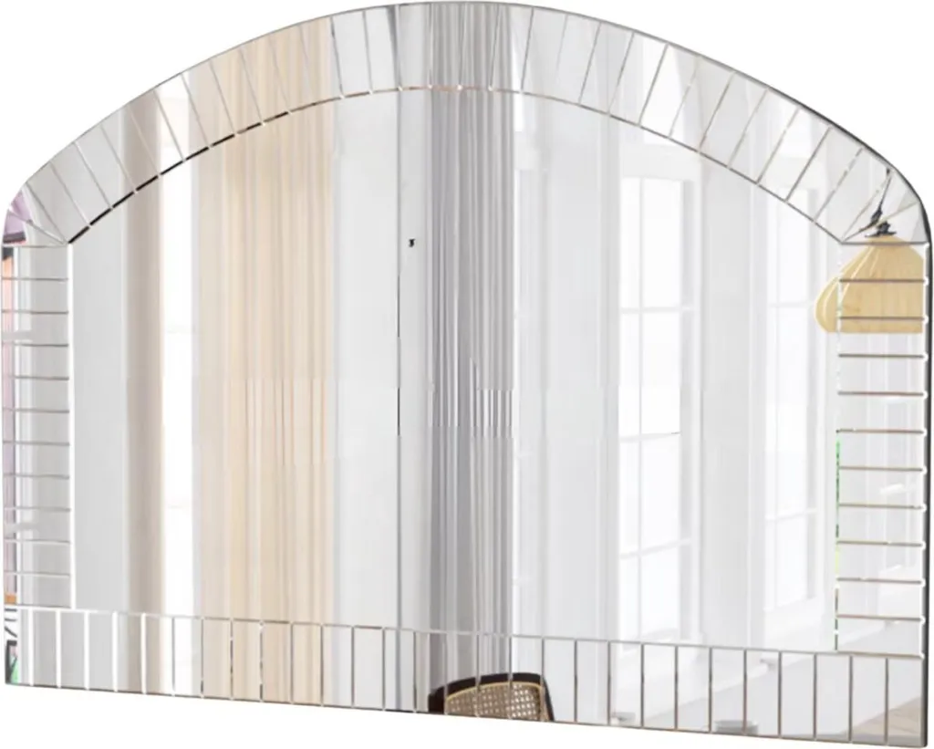 Miroir vénitien 100x70cm argent pour sublimer un mur vide avec style