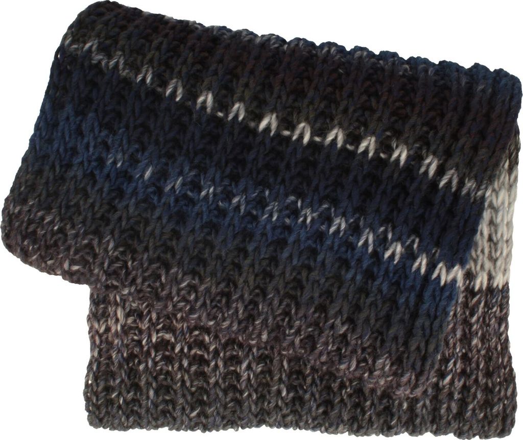 Warmer Melange-Farbverlauf Strickschal von Hut-Breiter