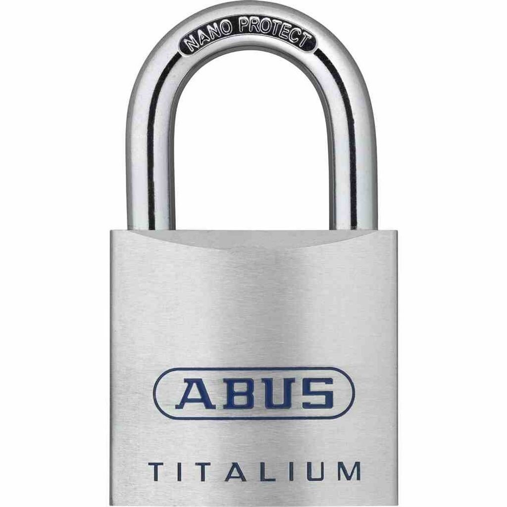 ABUS 802-881 Vorhangschoss 80TI/40 aus TITALIUM, Lock-Tag, silber
