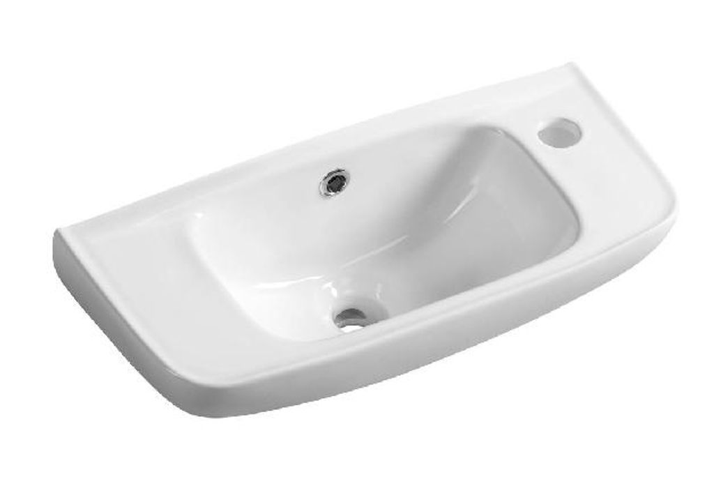 Keramik-Waschtisch 51x22cm, Weiß