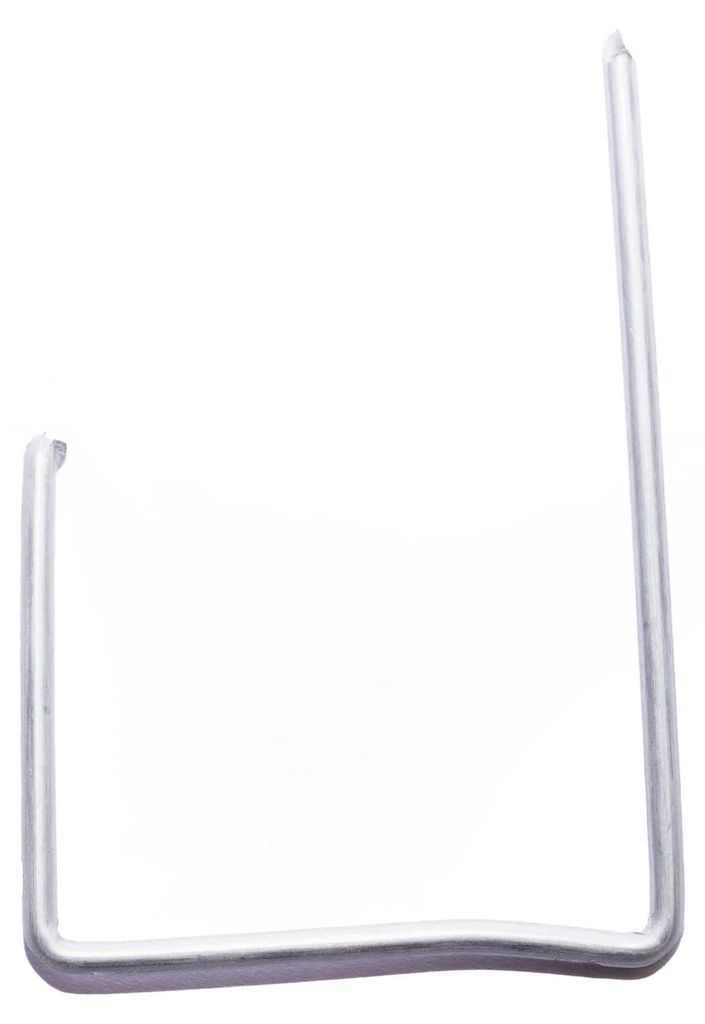 DAPRONA Sturmklammern Typ U 50/40/20mm, 100 Stück Silber Produktbild 
